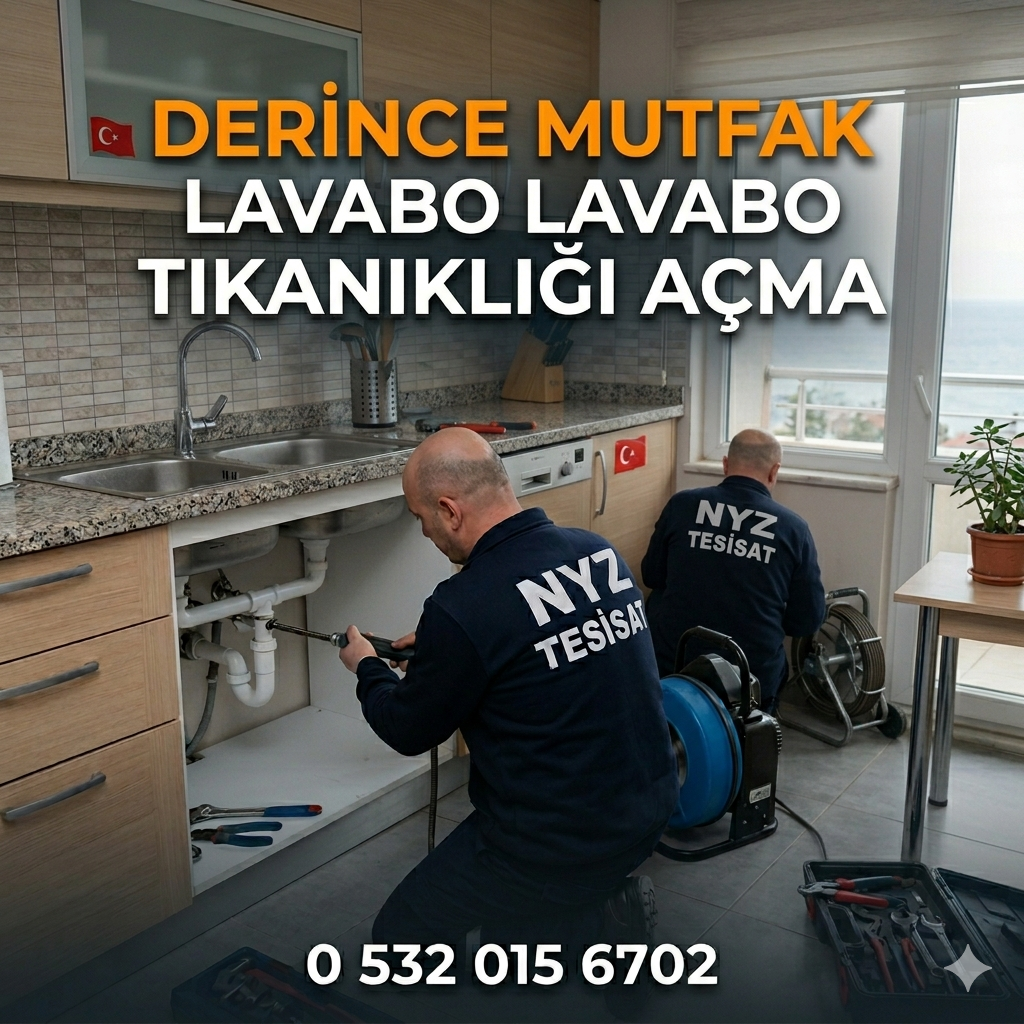 Derince Mutfak Lavabo Tıkanıklığı Açma