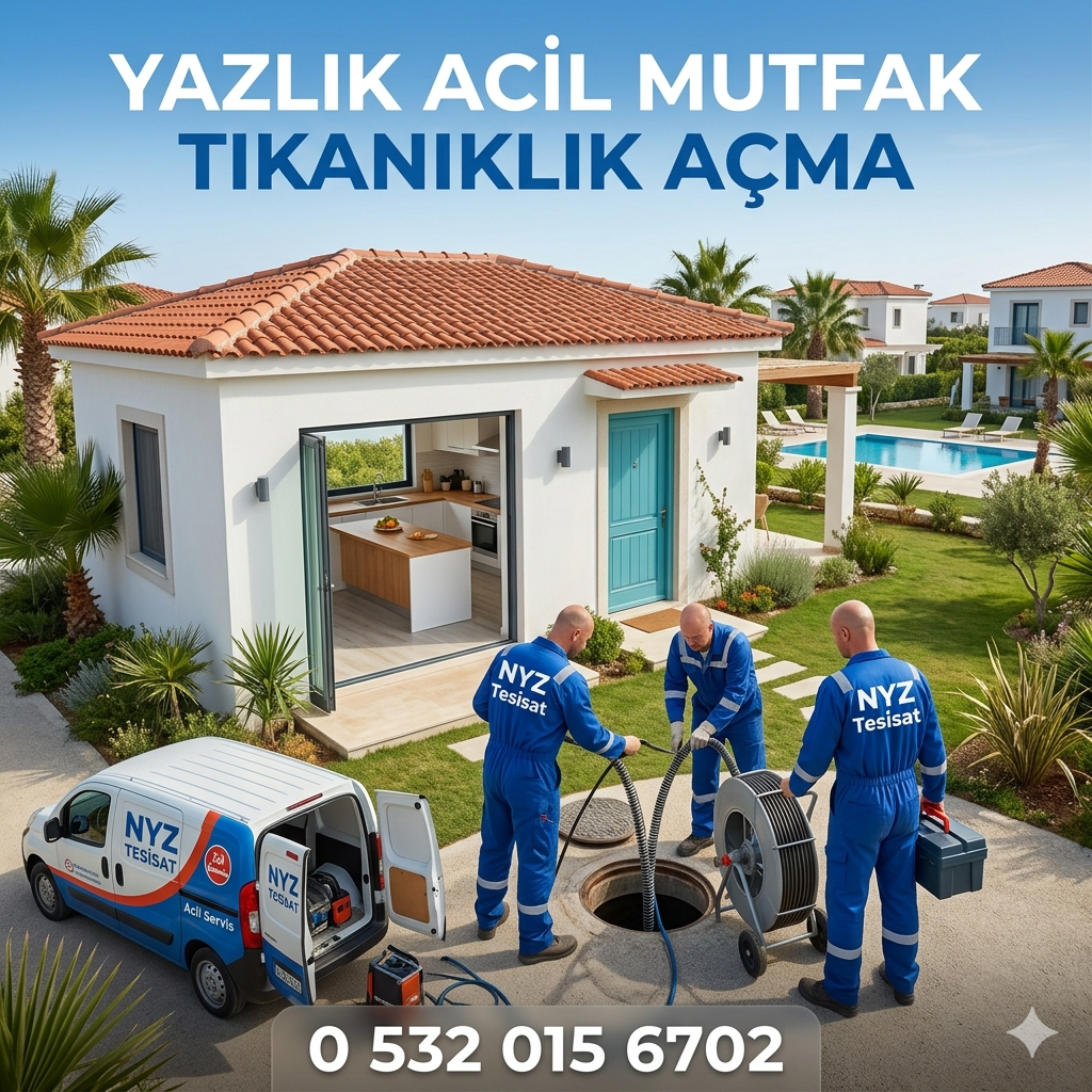 Yazlık Acil Mutfak Tıkanıklık Açma