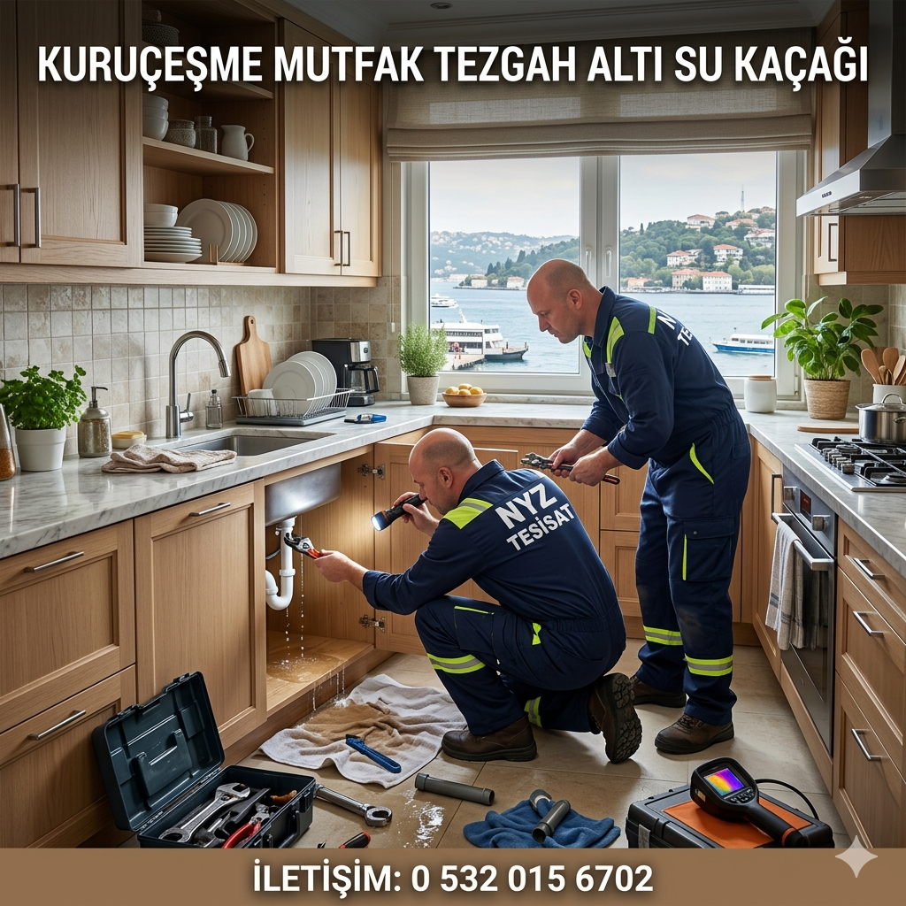 Kuruçeşme Mutfak Tezgah Altı Su Kaçağı
